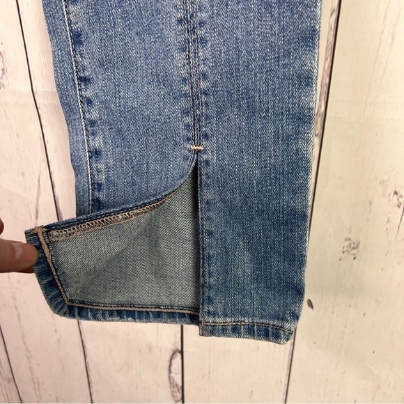 Adriano Goldschmied The Isabelle Denim Jean High Rise Straight Crop Slit Hem - Picture 4 of 10